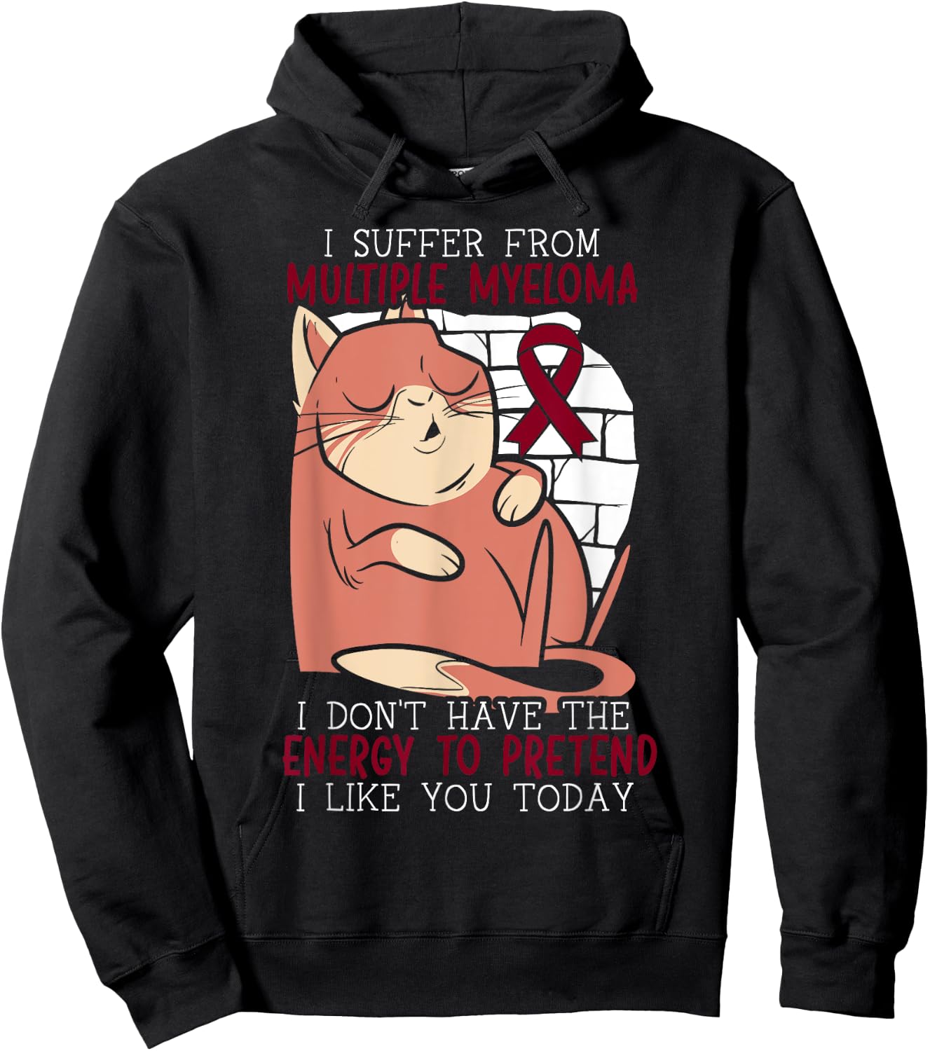 Multiple Myeloma Warrior Myeloma Cancer Awareness Hoodie - Hoodie | Black