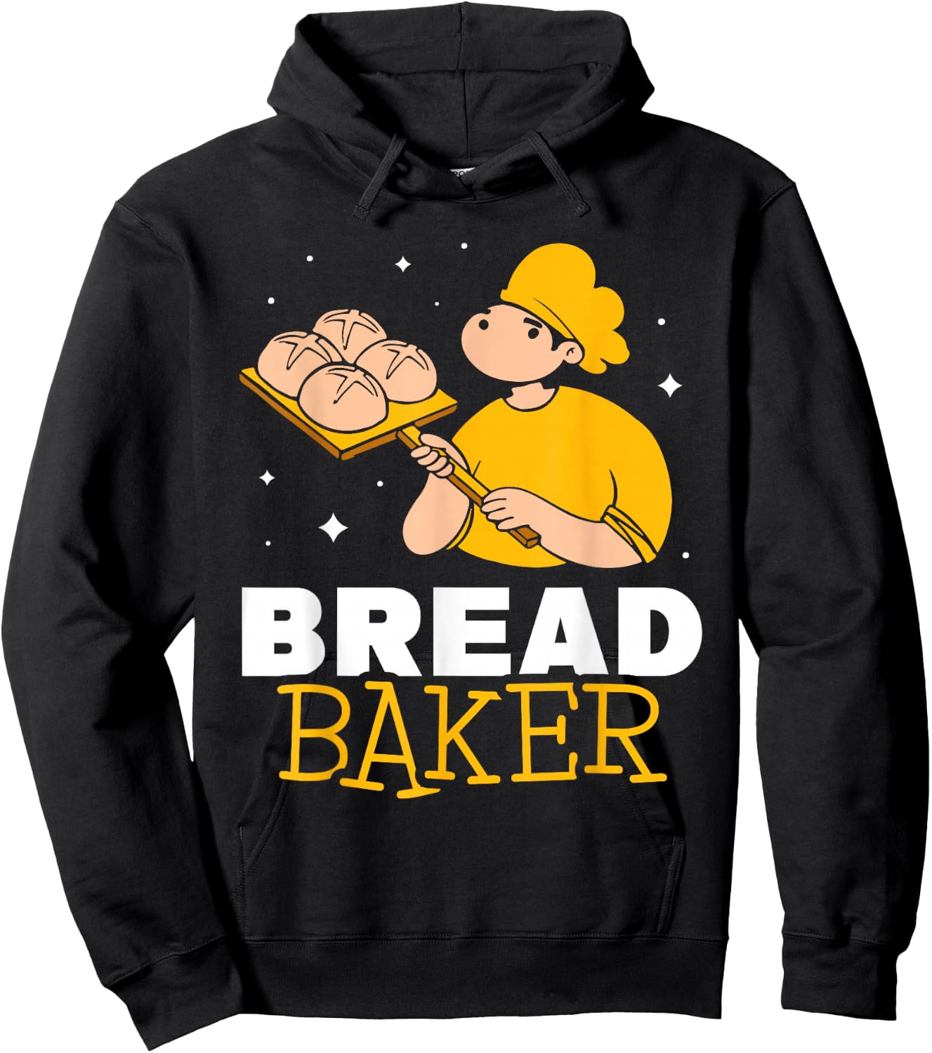 Bread Baker Loaf Baking Bake Hoodie - Hoodie | Black