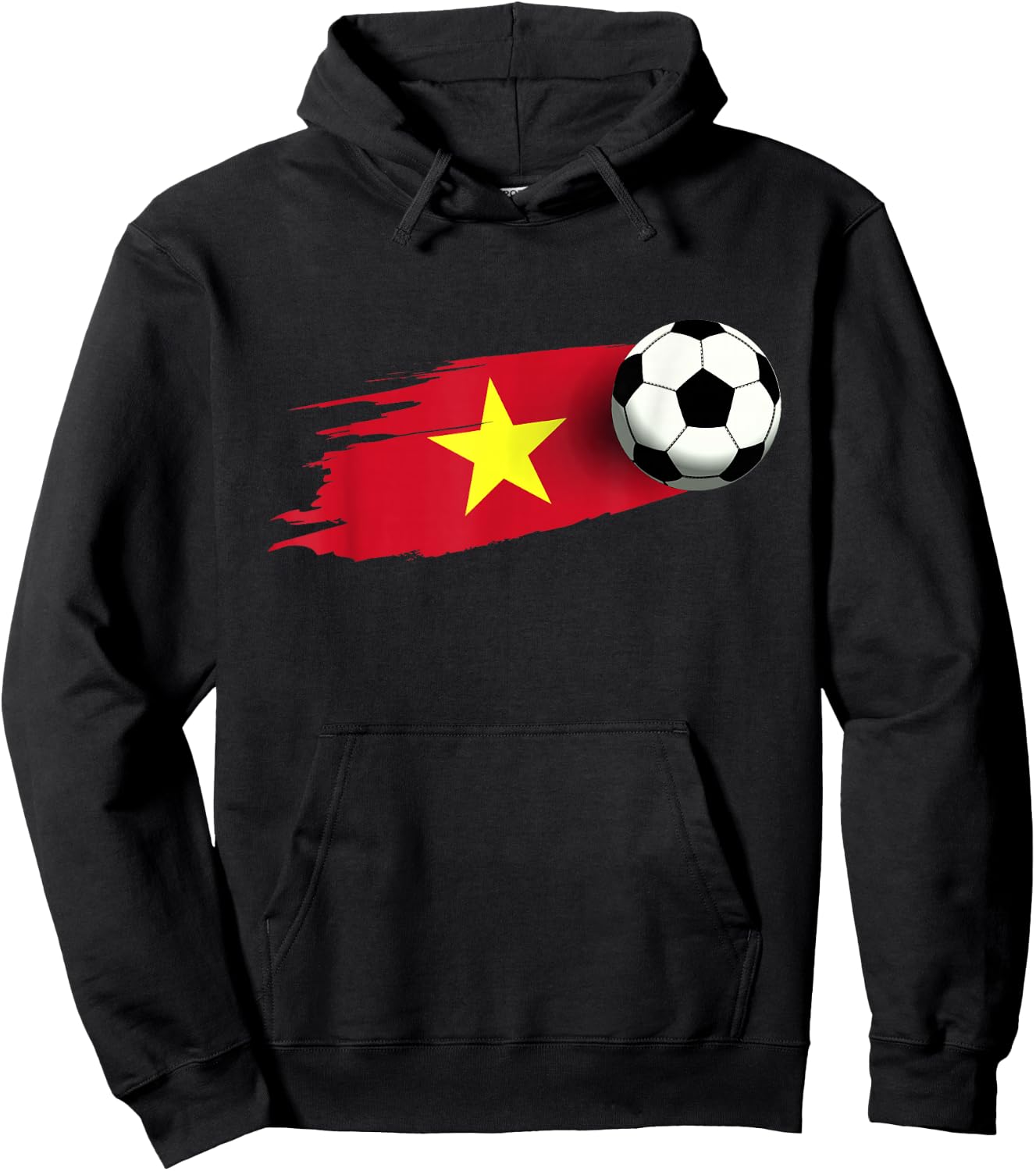Vietnam Flag Jersey Vietnam Soccer Team Vietnam Hoodie - Hoodie | Black