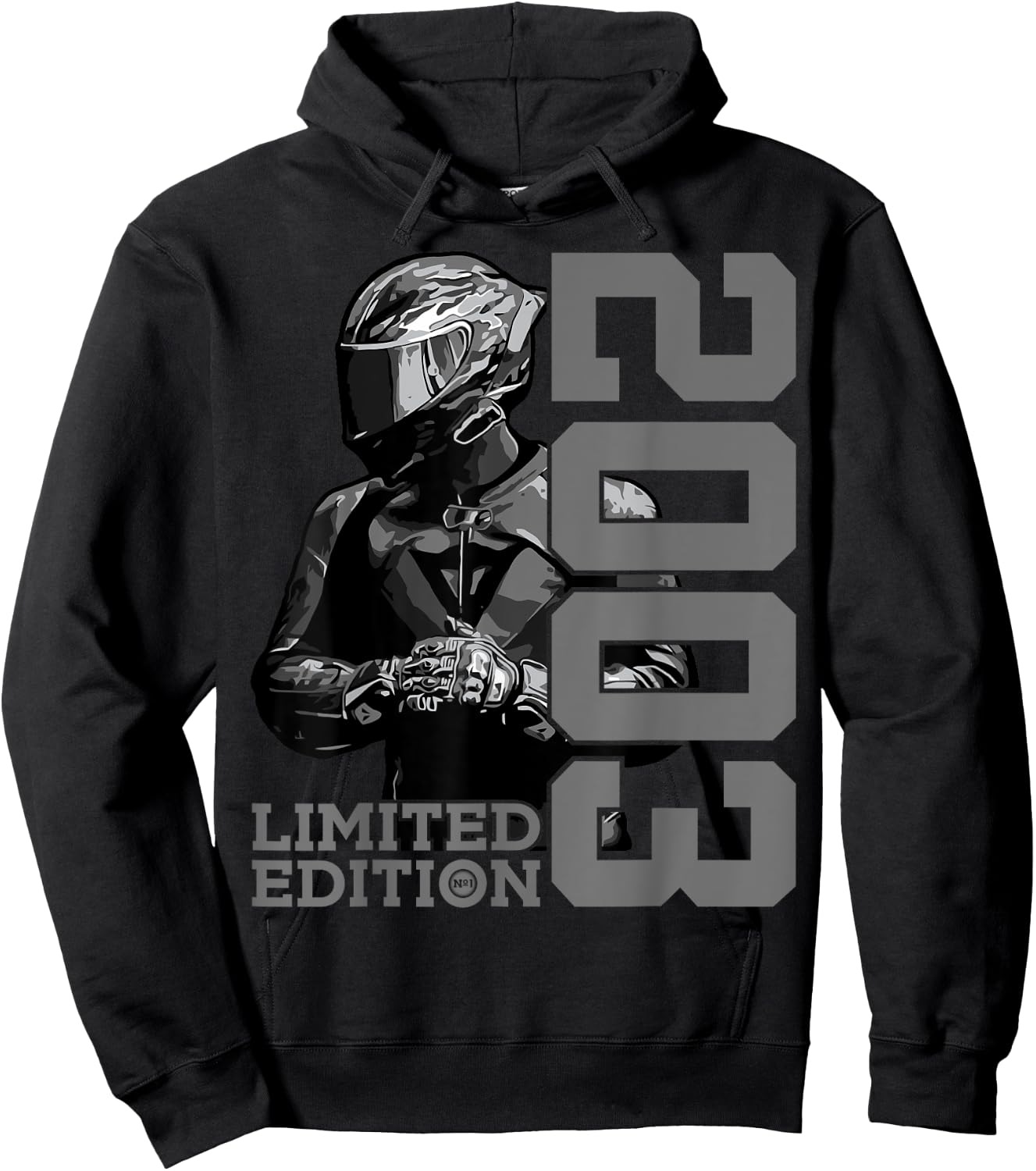 Limited Edition 2003 BIKER MOTORCYCLE 22ND BIRTHDAY Hoodie - Hoodie | Black