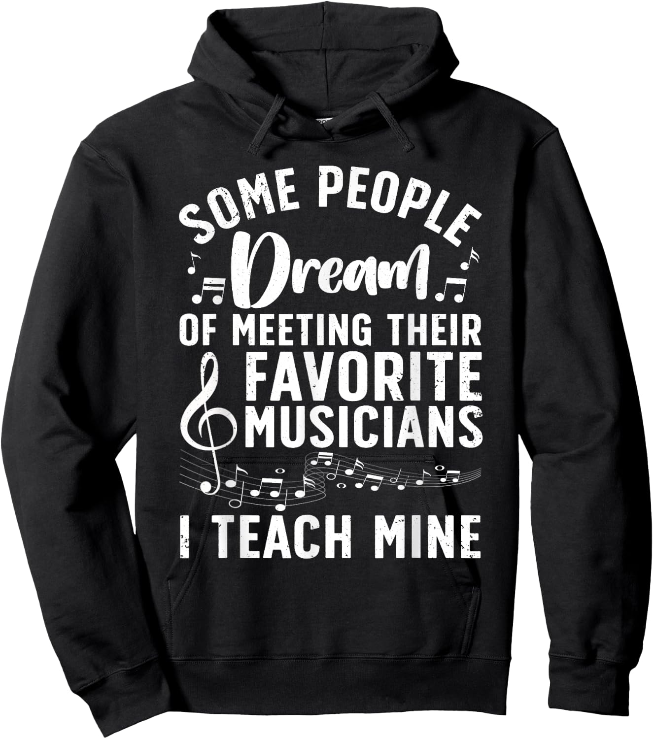 Best Music Teacher Women Musician Band Piano Teacher Hoodie - Hoodie | Black
