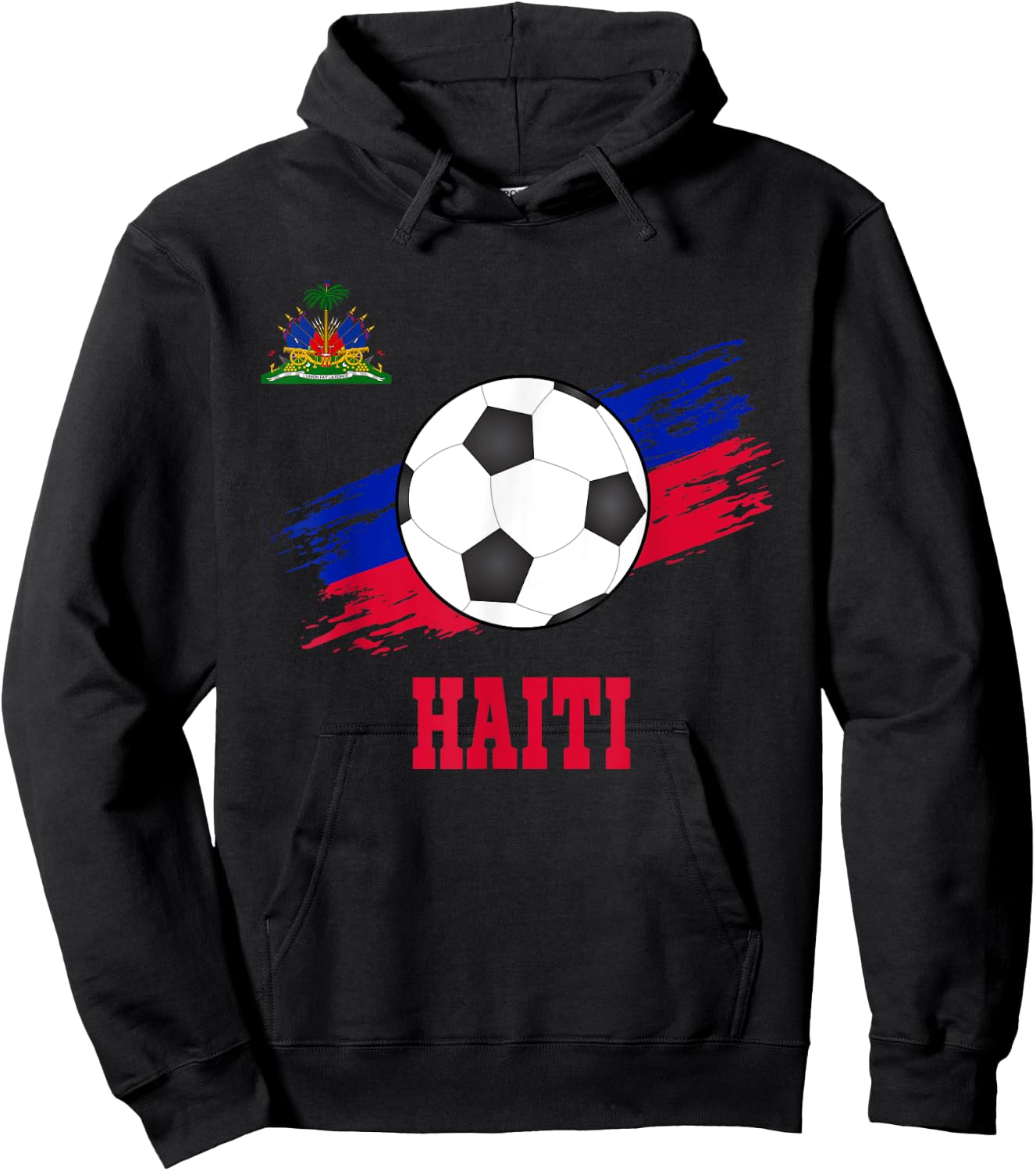 Haiti Soccer Haitian Football Haiti Futbol Hoodie - Hoodie | Black