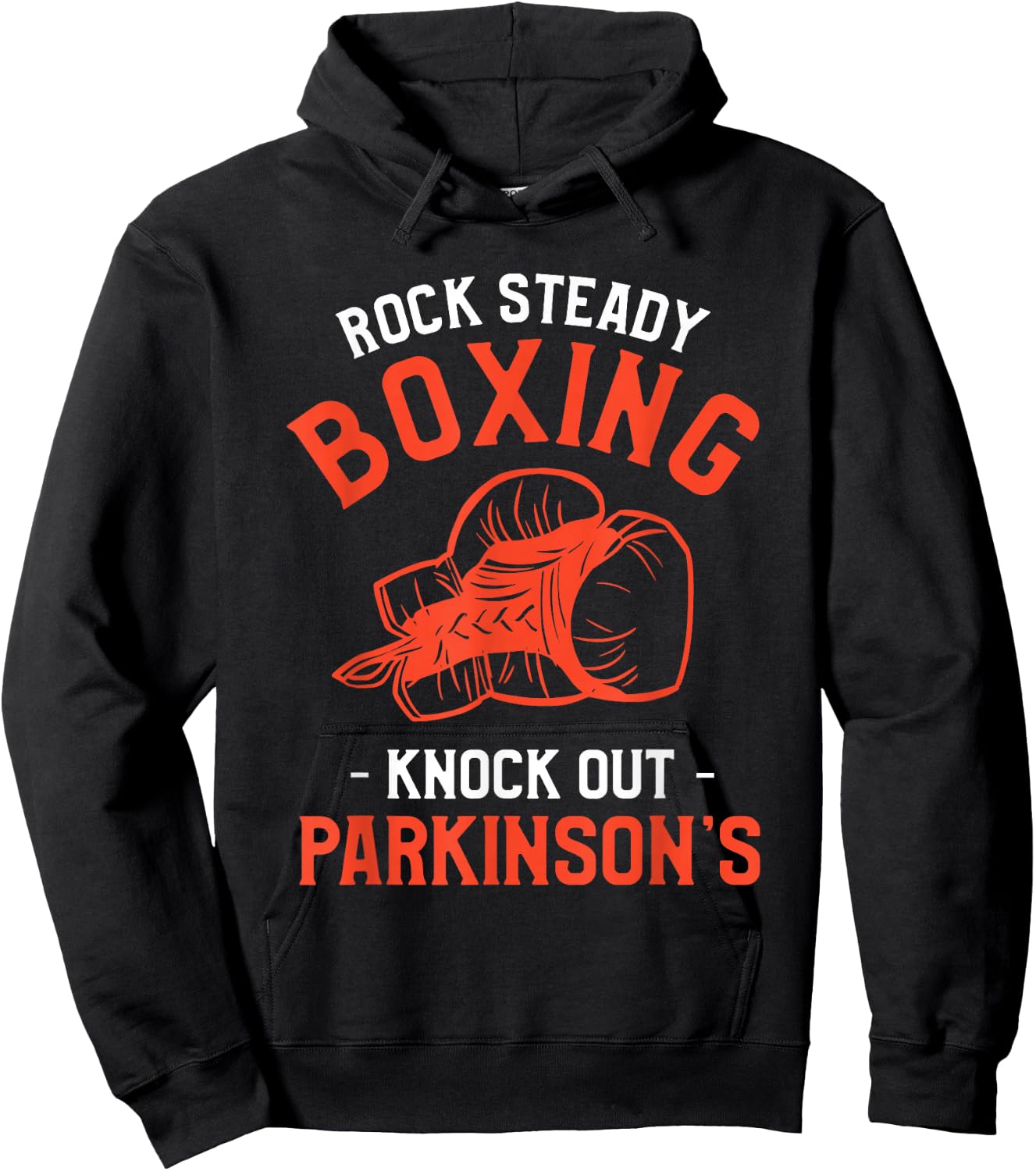 Rock Steady Boxing Knock Out Parkinson's Awareness Hoodie - Hoodie | Black