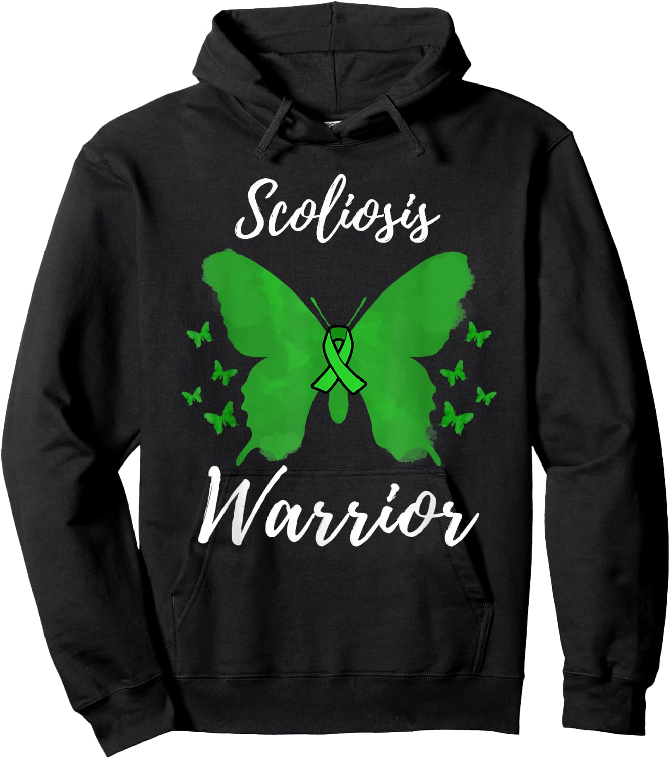 Scoliosis Warrior Scoliosis Awareness Hoodie - Hoodie | Black