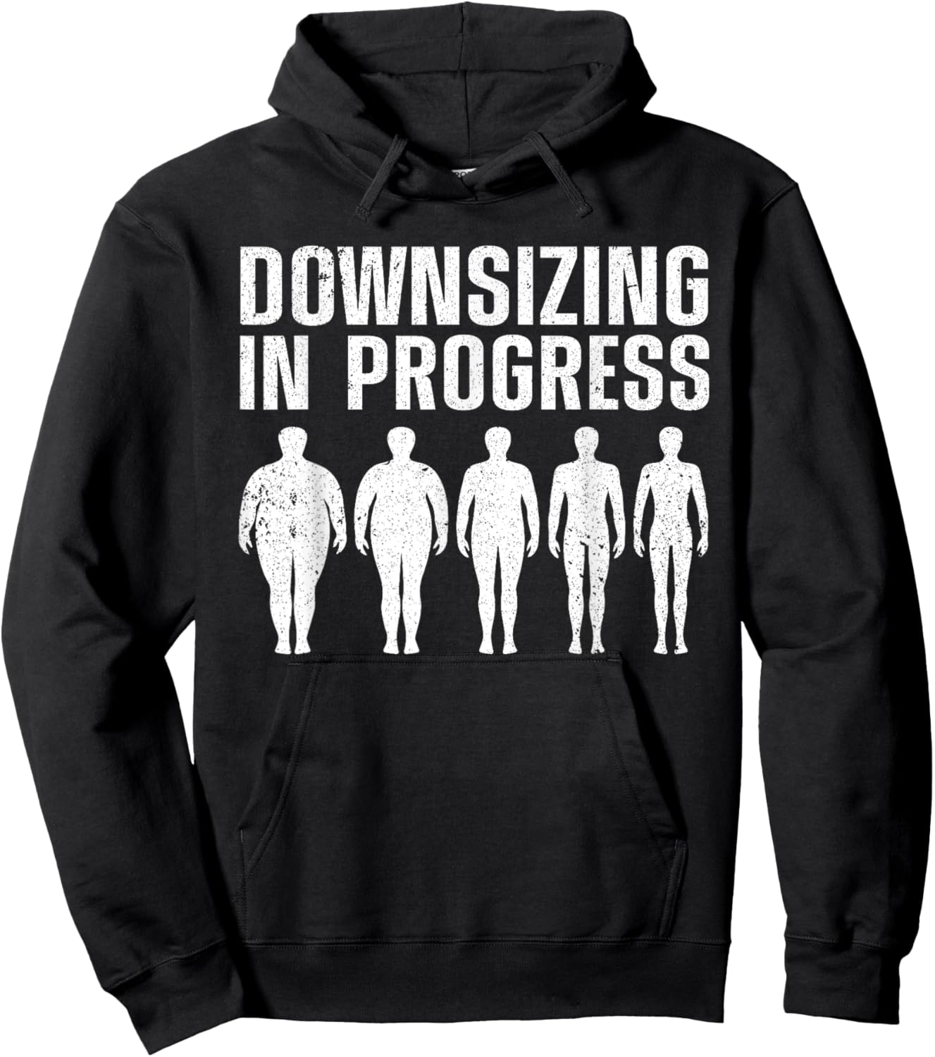 Funny Gastric Sleeve Design Women Weight Loss Lover Hoodie - Hoodie | Black