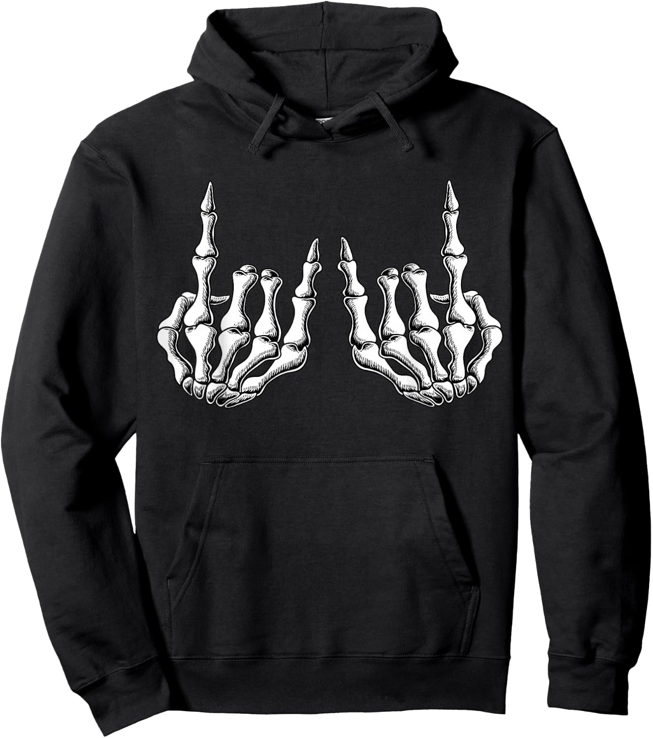 Rock On Skeleton Hand Rock & Roll Rock Band Men Halloween Hoodie - Hoodie | Black