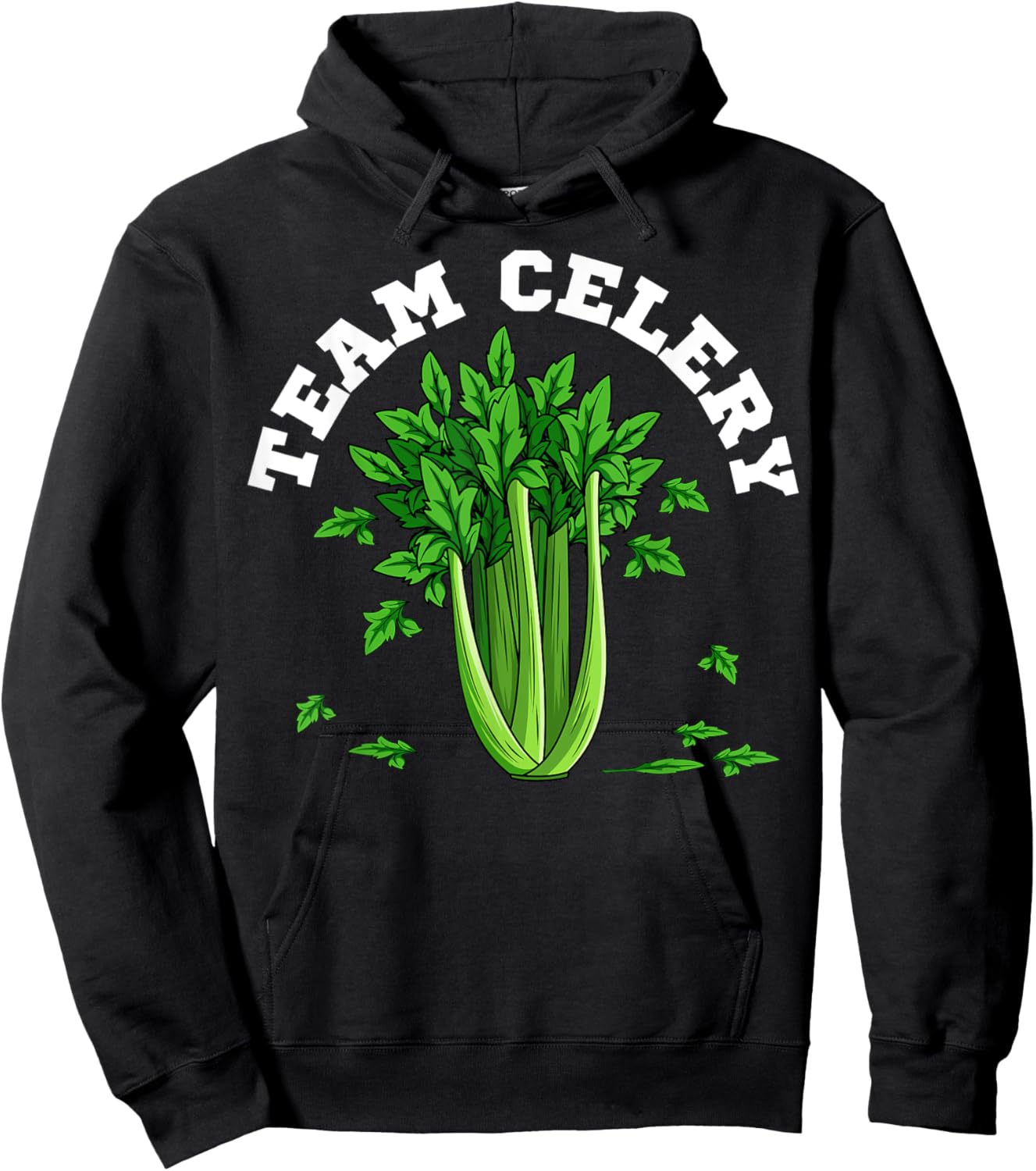 Celery Apium Graveolen Vegetarian Vegan Vegetable Lover Hoodie - Hoodie | Black