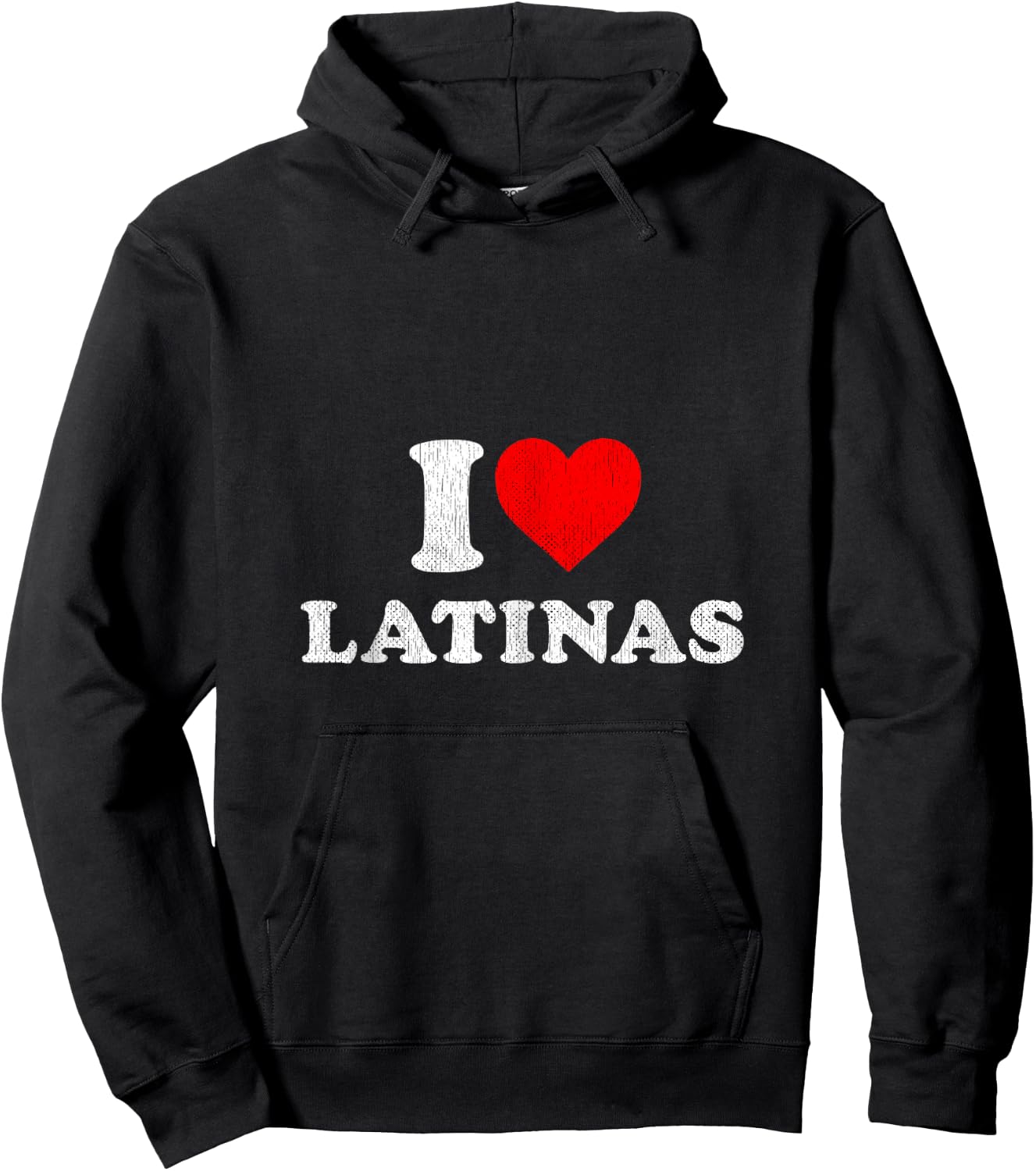 Retro I Heart Latinas Clothing I Love Latinas Hoodie - Hoodie | Black