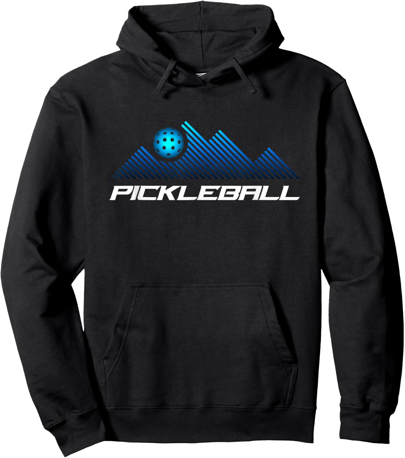 Pickleball - Professional - Simple - Pickleball Hoodie - Hoodie | Black
