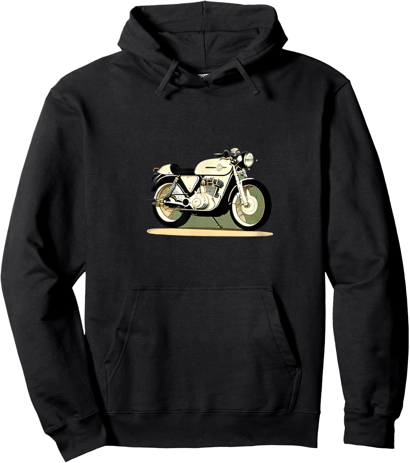 Vintage Cafe Racer Motorcycle Ride Bike Gift Hoodie - Hoodie | Black