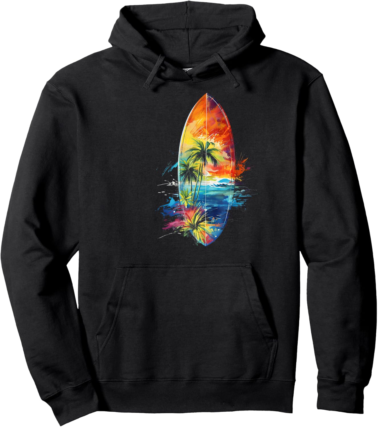 Surfing Surfboard Surfboarder Surfer Hoodie - Hoodie | Black