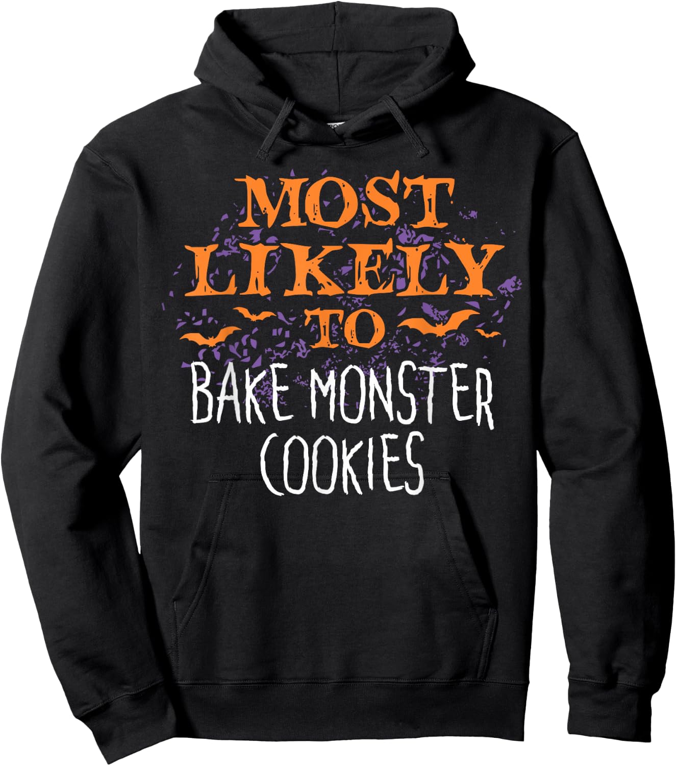 Most Likely To Halloween Bake Monster Cookies Hoodie - Hoodie | Black