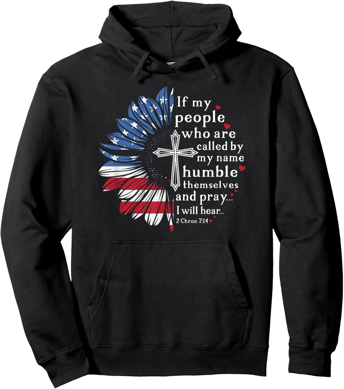 If My People Christian Patriotic Sunflower for Sunflower Fan Hoodie - Hoodie | Black