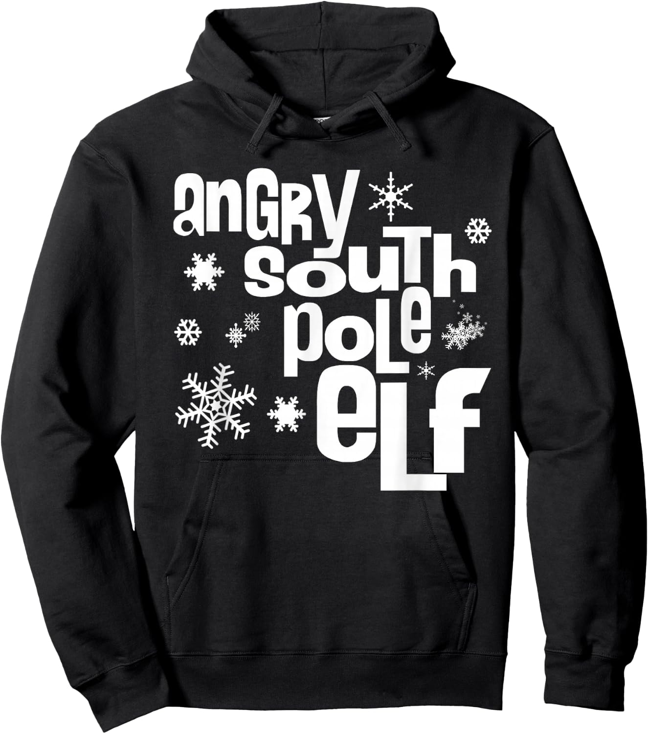 Angry South Pole Elf Hoodie - Hoodie | Black