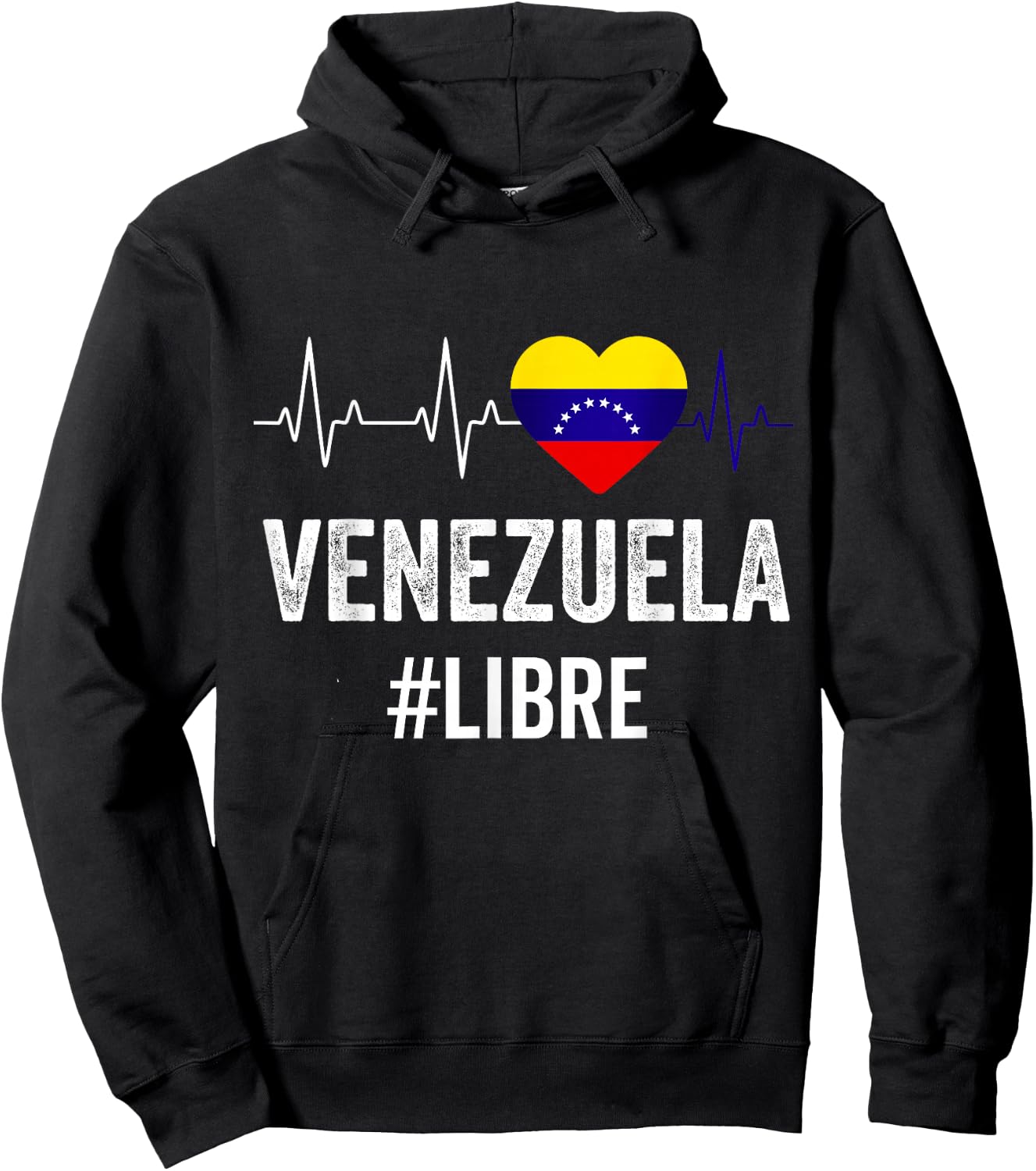 Venezuela Libre Flag Pride Bandera Venezolana Camiseta Root Hoodie - Hoodie | Black