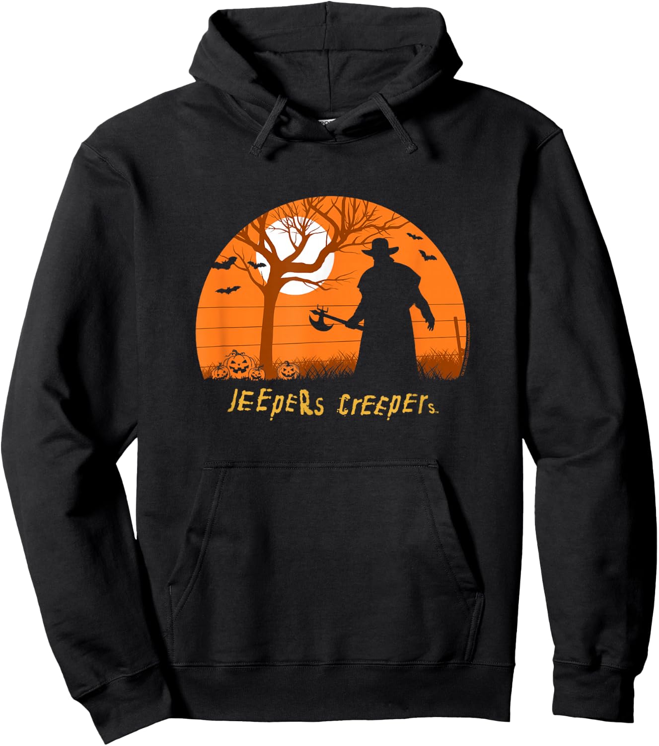 Jeepers Creepers Halloween Midnight Haunting Silhouette Hoodie - Hoodie | Black