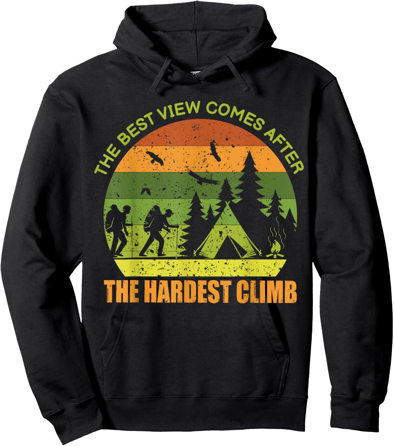 The Best View Comes After The Hardest Climb Hoodie - Hoodie | Black