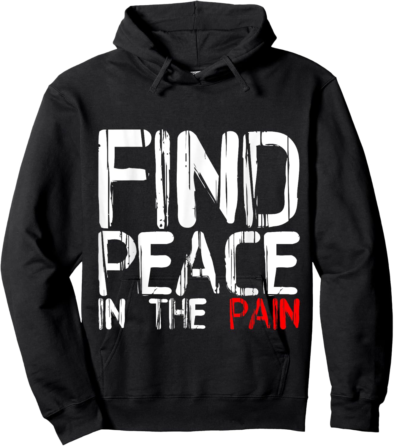 Find Peace In The Pain Hoodie - Hoodie | Black