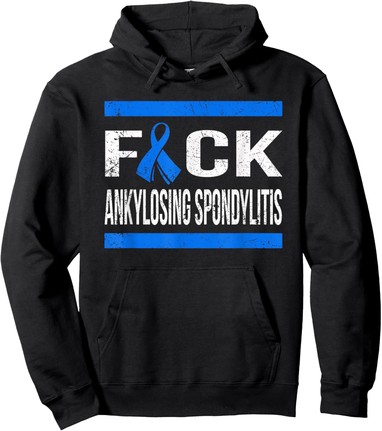 Support Ankylosing Spondylitis Awareness t Shirt Hoodie - Hoodie | Black
