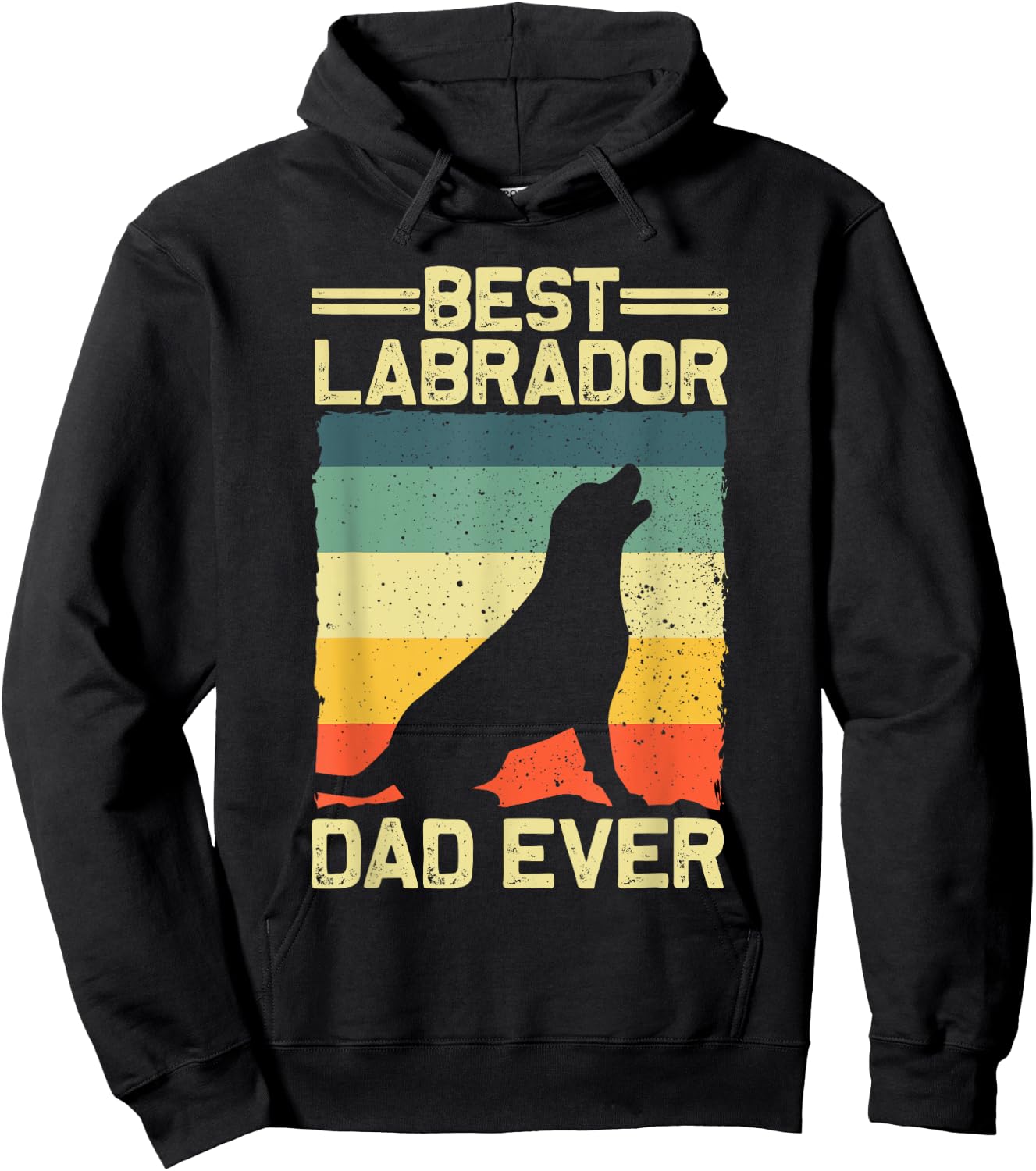 Best Labrador Design For Dad Men Labrador Retriever Lovers Hoodie - Hoodie | Black