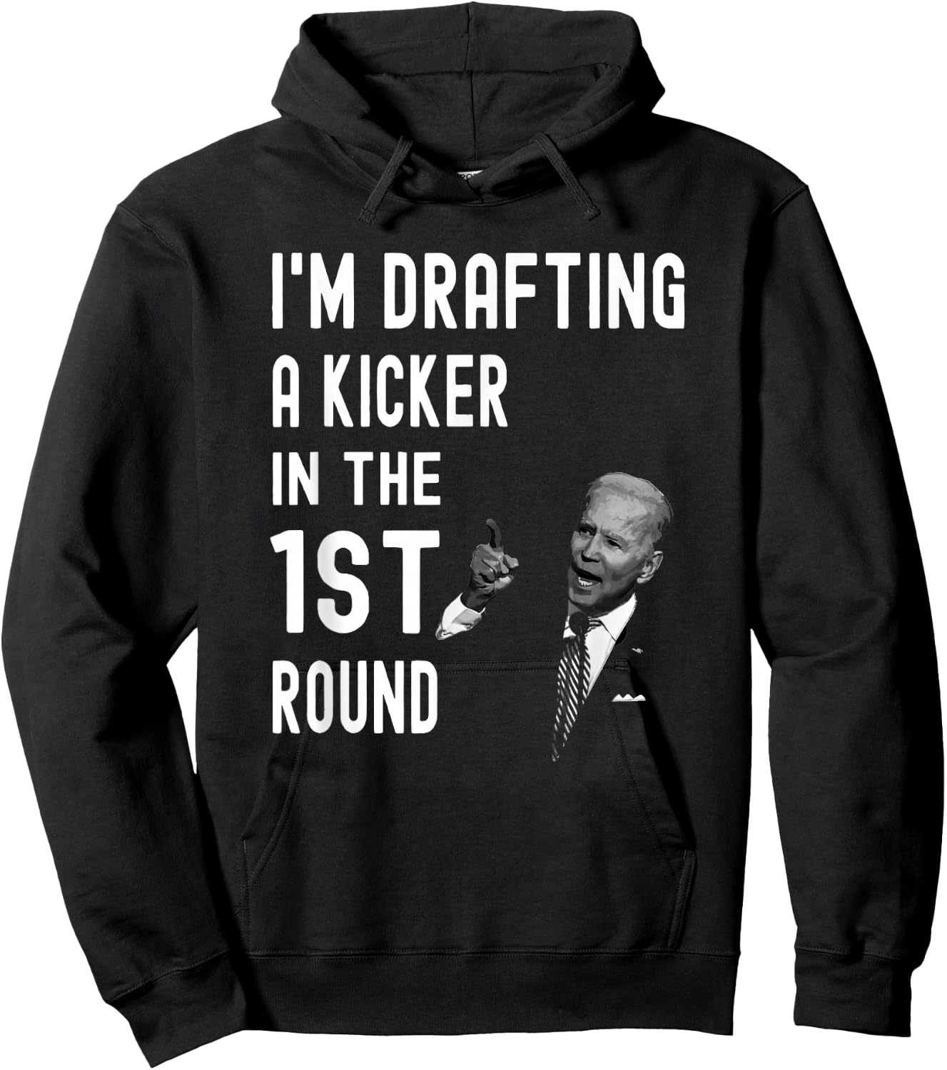 Special Confused Drafting Kicker Fantasy Football Kicker Hoodie - Hoodie | Black