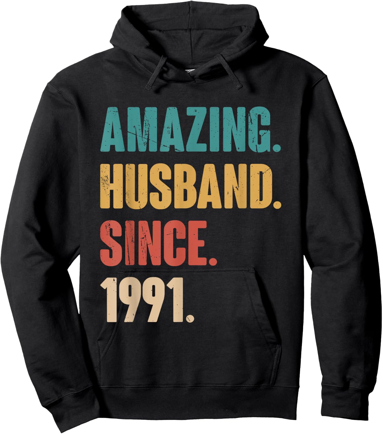 Amazing Husband Since 1991 - 33rd Wedding Anniversary Epic Hoodie - Hoodie | Black