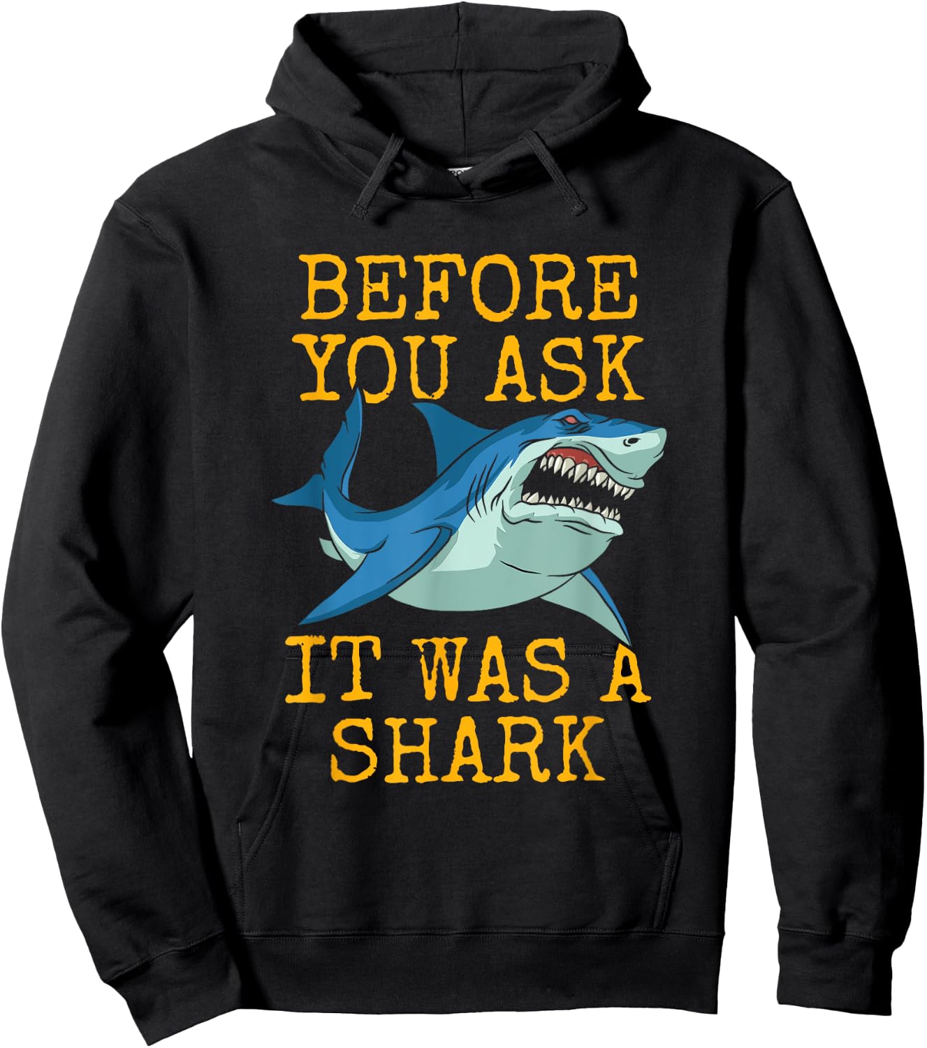 It Was A Shark Funny Amputee One Legged Arm Leg Amputee Hoodie - Hoodie | Black