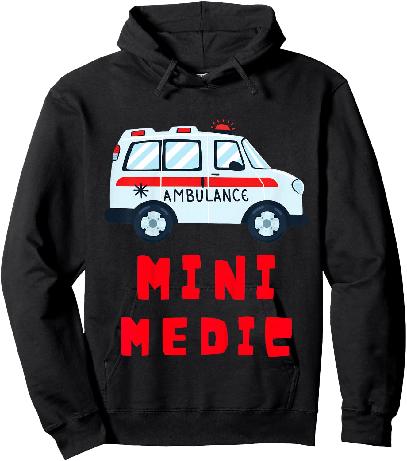 Mini Medic Paramedic Toddler First Responders EMT Kids Hoodie - Hoodie | Black