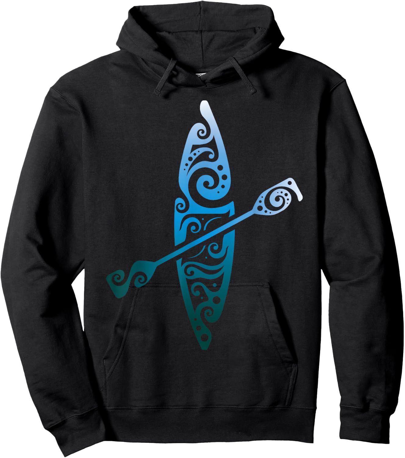 Kayaker Canoeing Paddling Boat Lover Kayak Water Sport Hoodie - Hoodie | Black