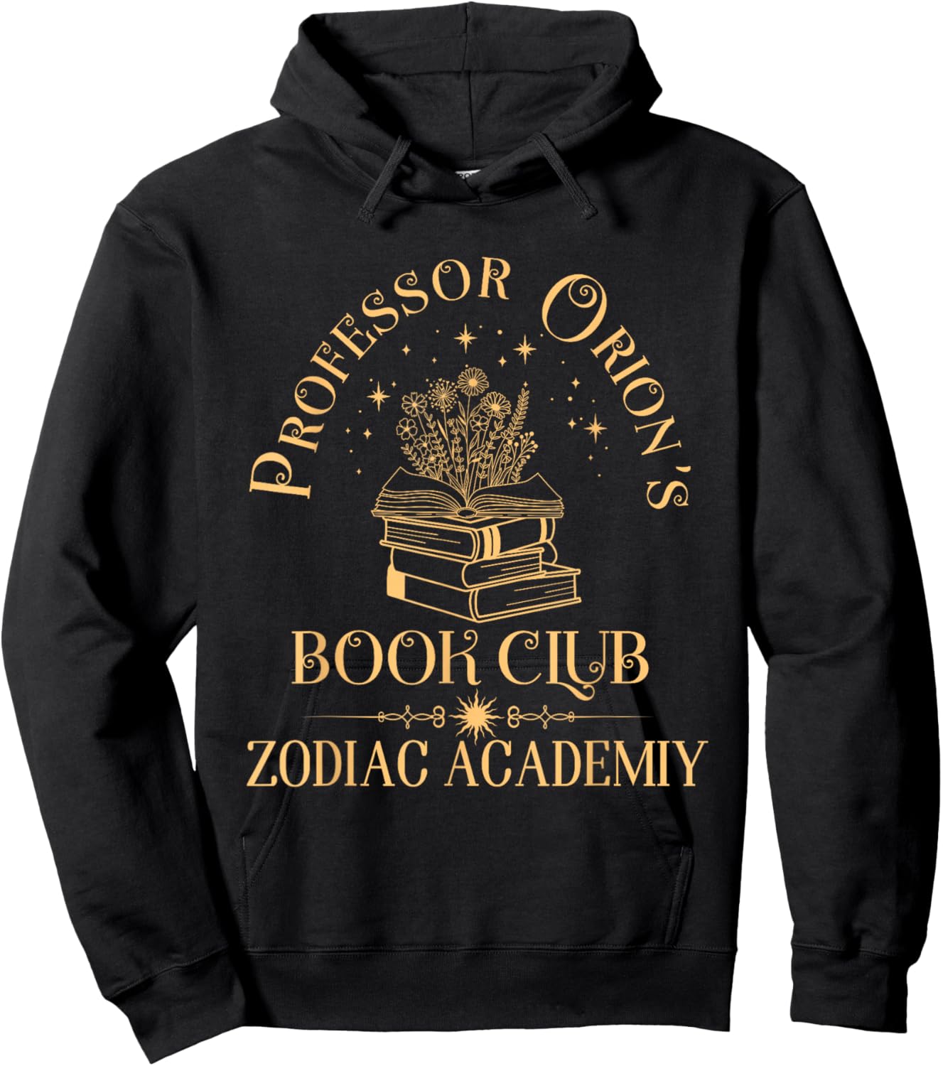 Book Nerd Professor Orion's Book Club Zodiac Academy Hoodie - Hoodie | Black