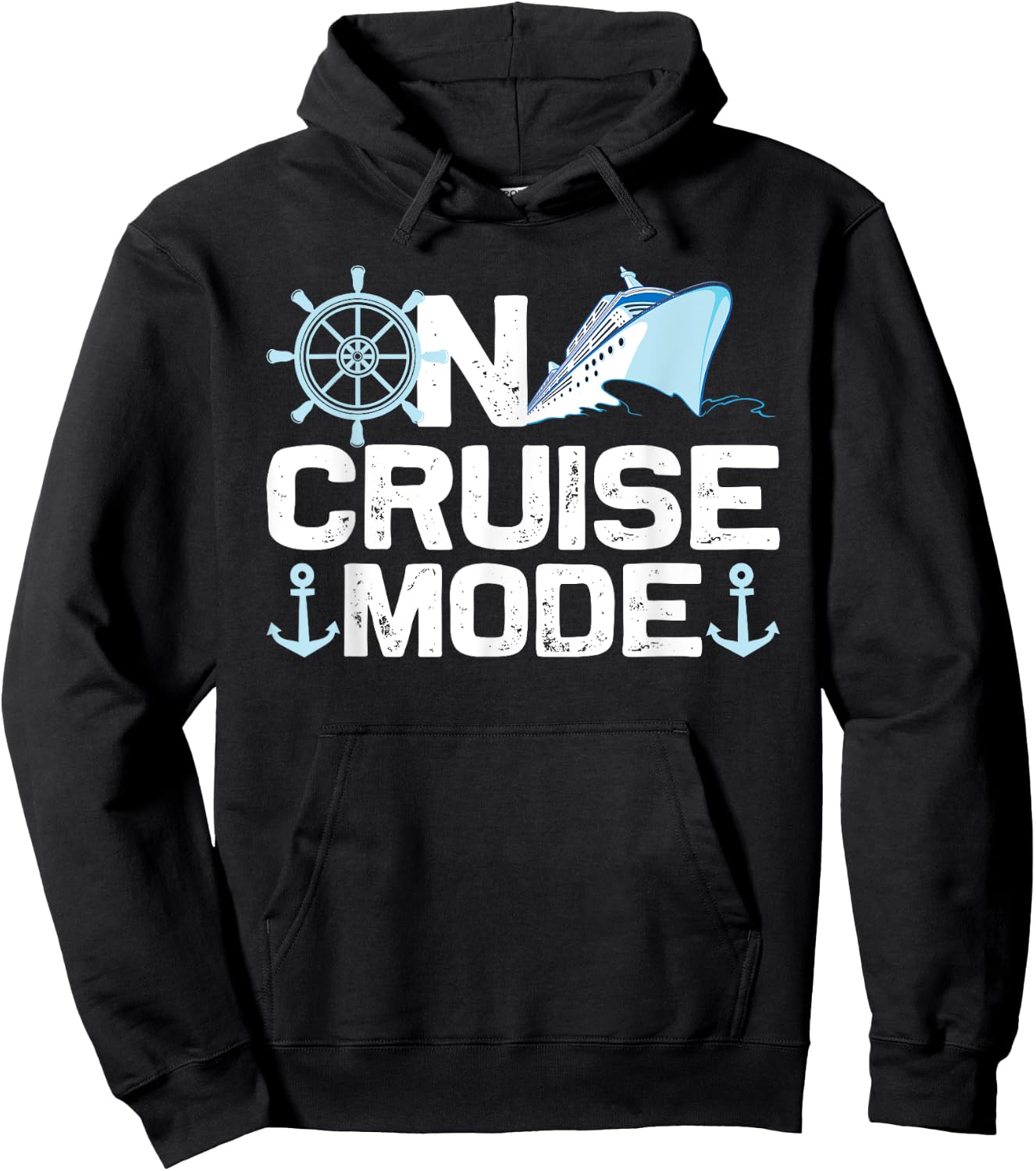 Cool Cruising Women Vacay Mode Cruise Vacation Trip Hoodie - Hoodie | Black