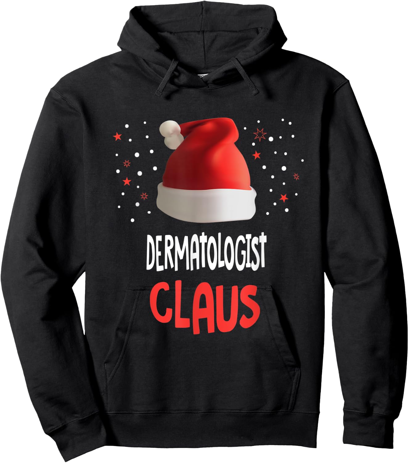 The Dermatologist Claus Dermatology Christmas Skin Doctor Hoodie - Hoodie | Black