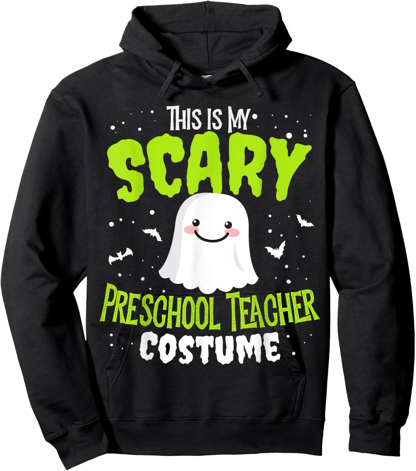 Funny Halloween This is my Scary Preschool Teacher Custome Women Kids Hoodie - Hoodie | Black