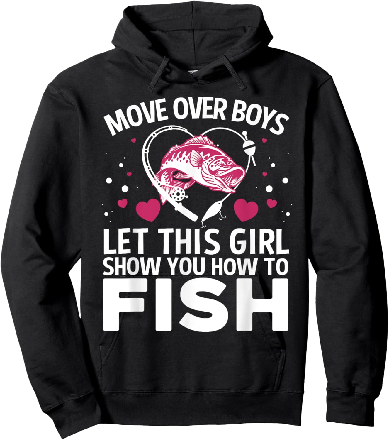 Unique Fishing Gift Fisherman Accessories & Stuff Women's Fishing Lover Hoodie - Hoodie | Black