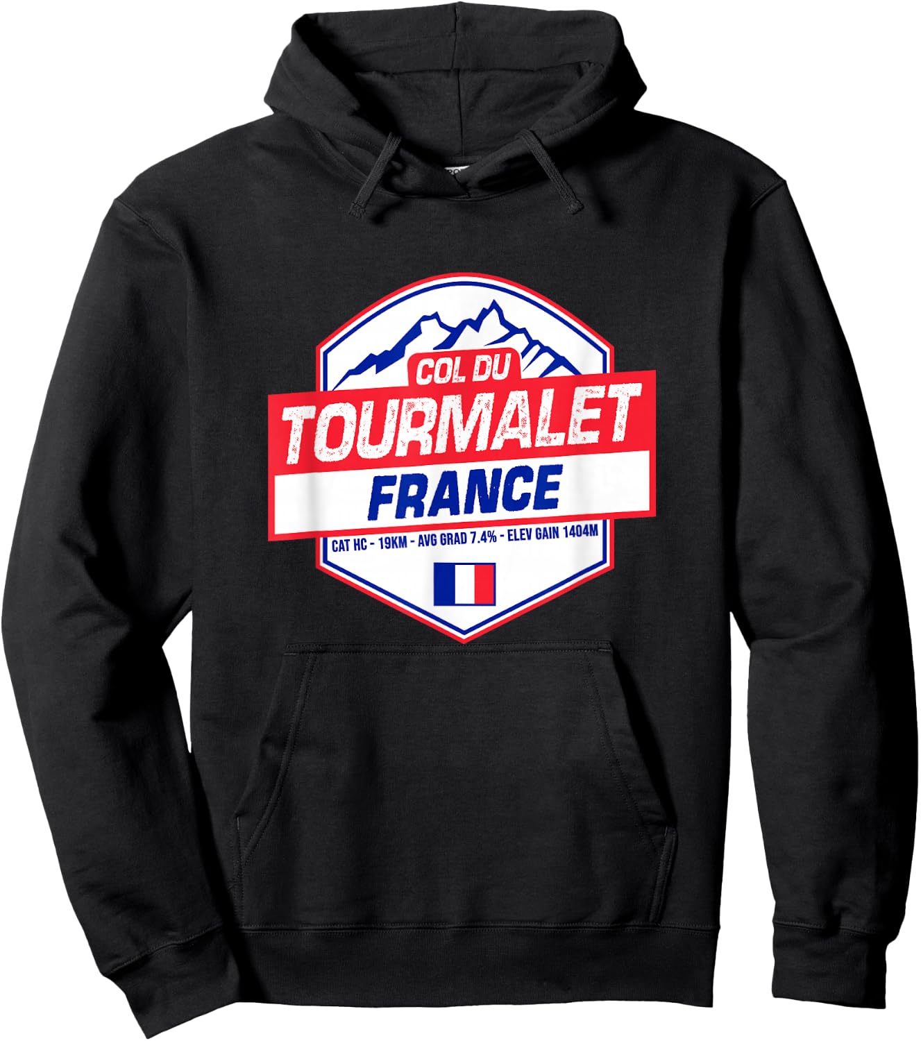 Col du Tourmalet Cycling In France Road Cyclist Hoodie - Hoodie | Black