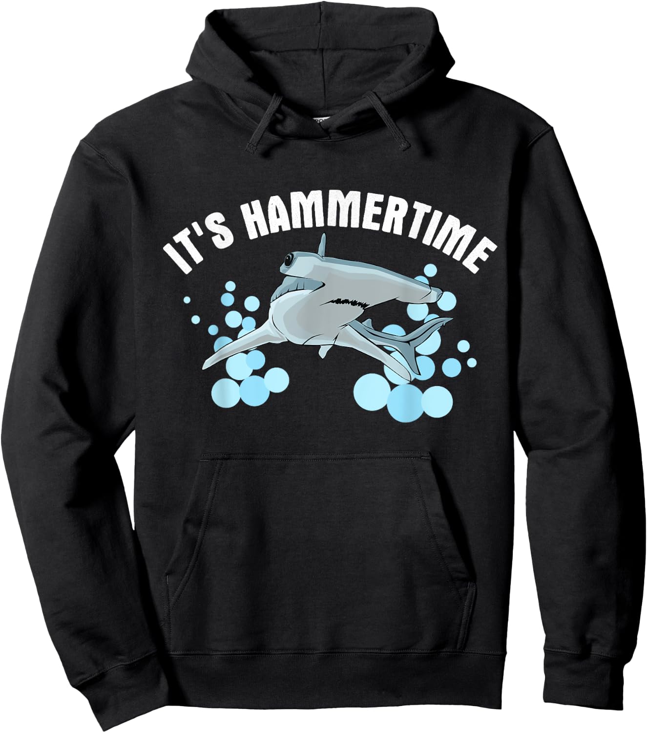 It's Hammer Time - Hammerhead Shark Hoodie - Hoodie | Black