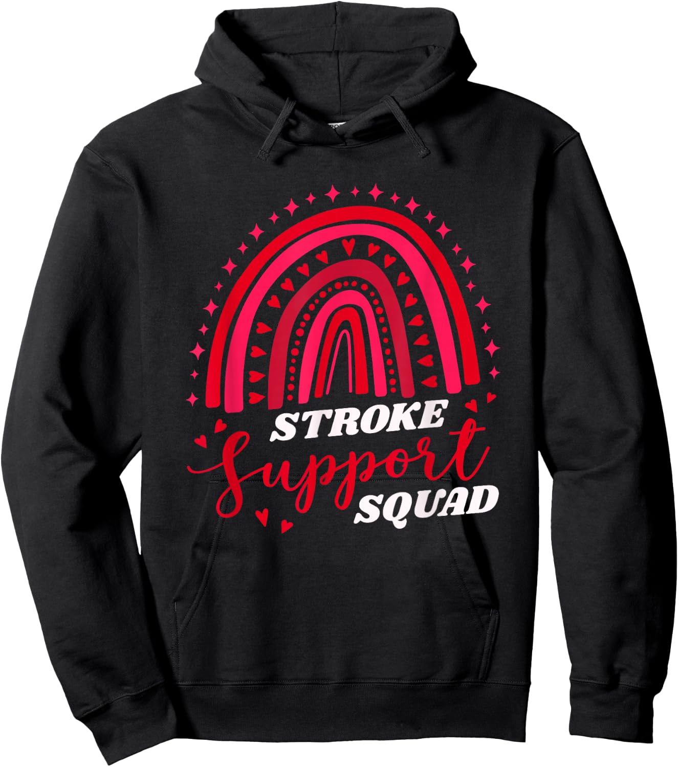 Stroke Support Squad, Stroke Survivor Team Hoodie - Hoodie | Black