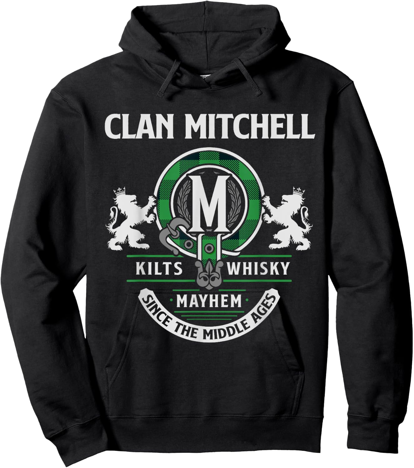 Clan Mitchell Scottish Surname Family Highland Games Hoodie - Hoodie | Black