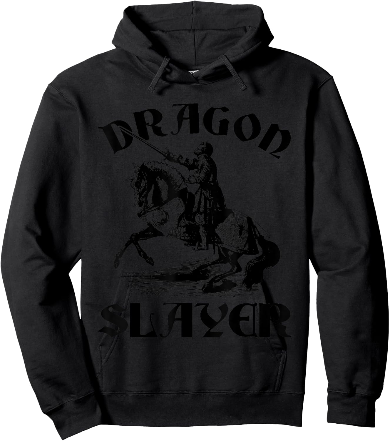 Medieval Knight Dragon Slayer Renaissance Middle Ages Hoodie - Hoodie | Black