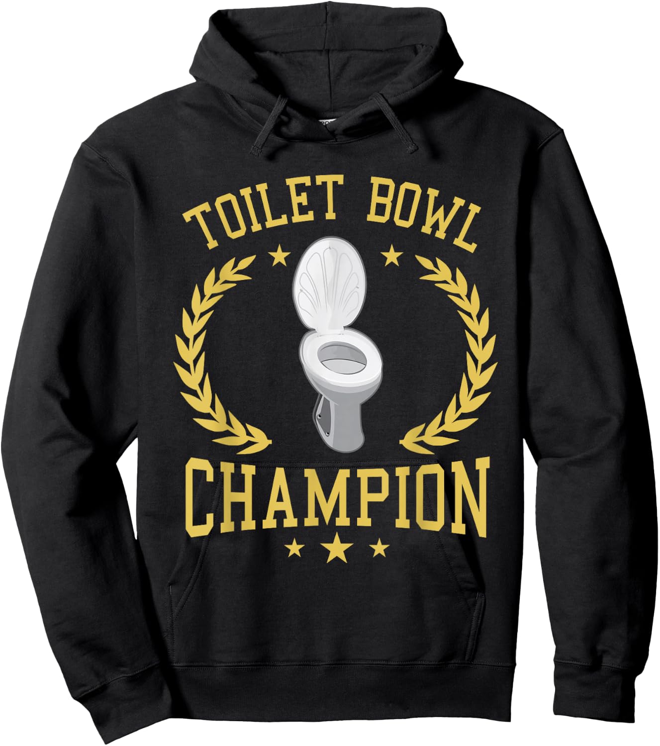 Toilet Bowl Champion Funny Fantasy Football Player Hoodie - Hoodie | Black