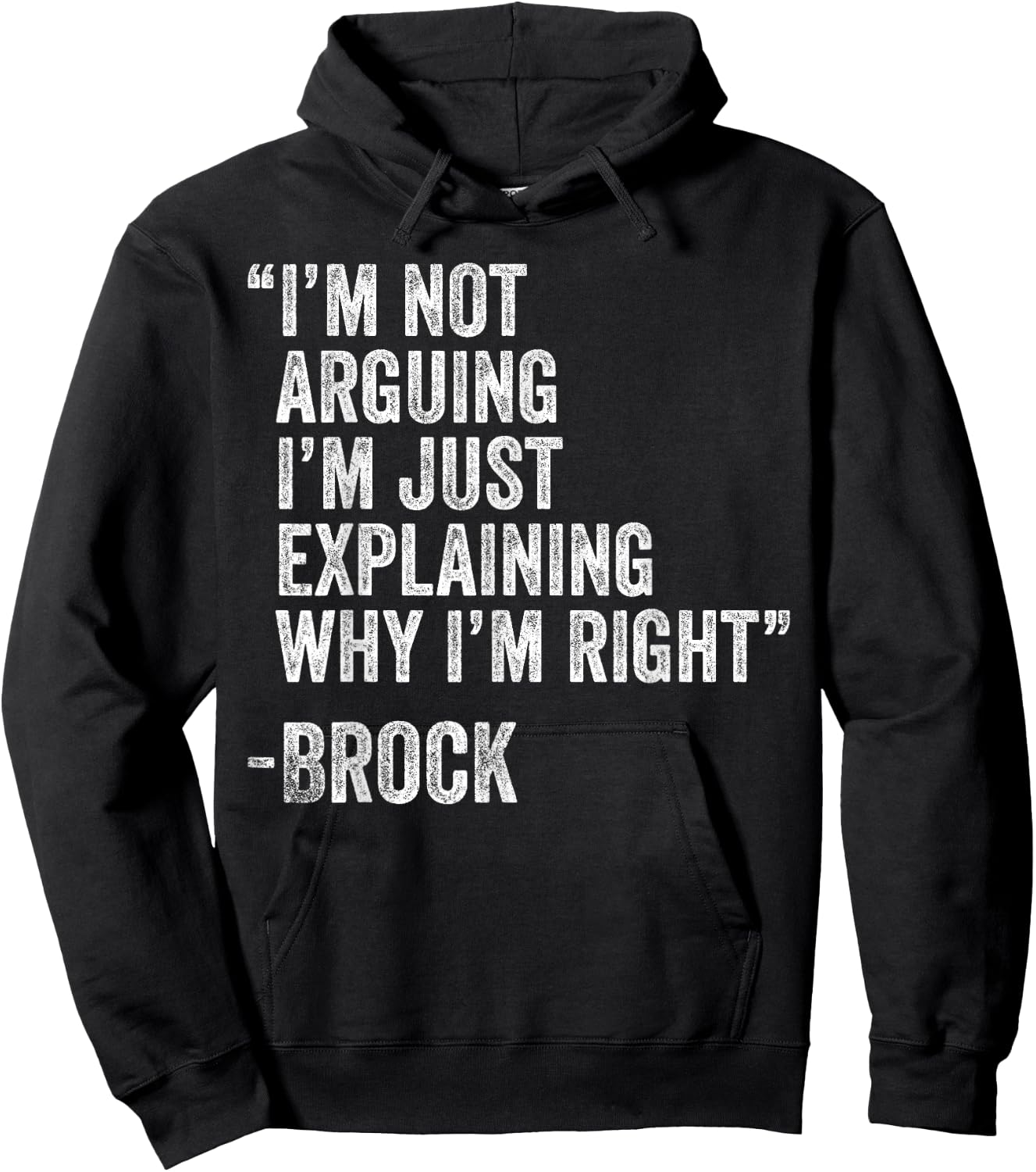 Brock Quote Funny Birthday Custom Name Idea Engineer Hoodie - Hoodie | Black