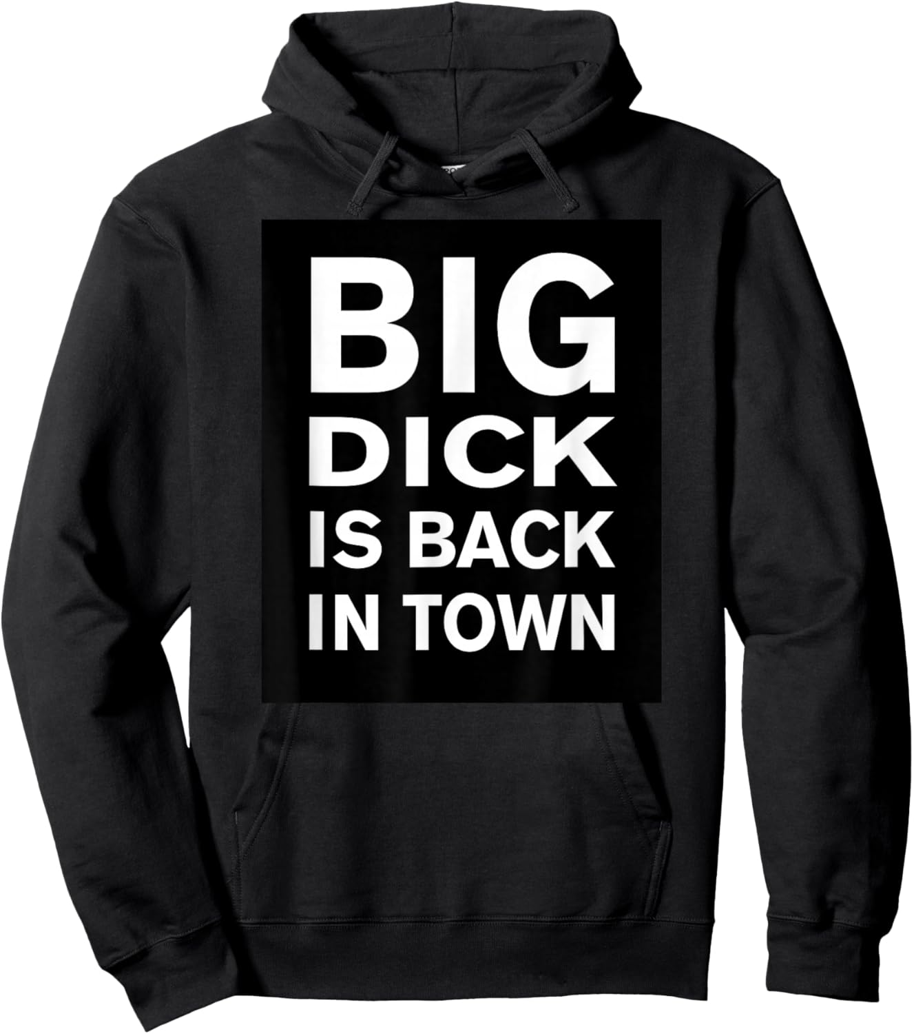BIG D IS BACK IN TOWN Funny Quote Hoodie - Hoodie | Black