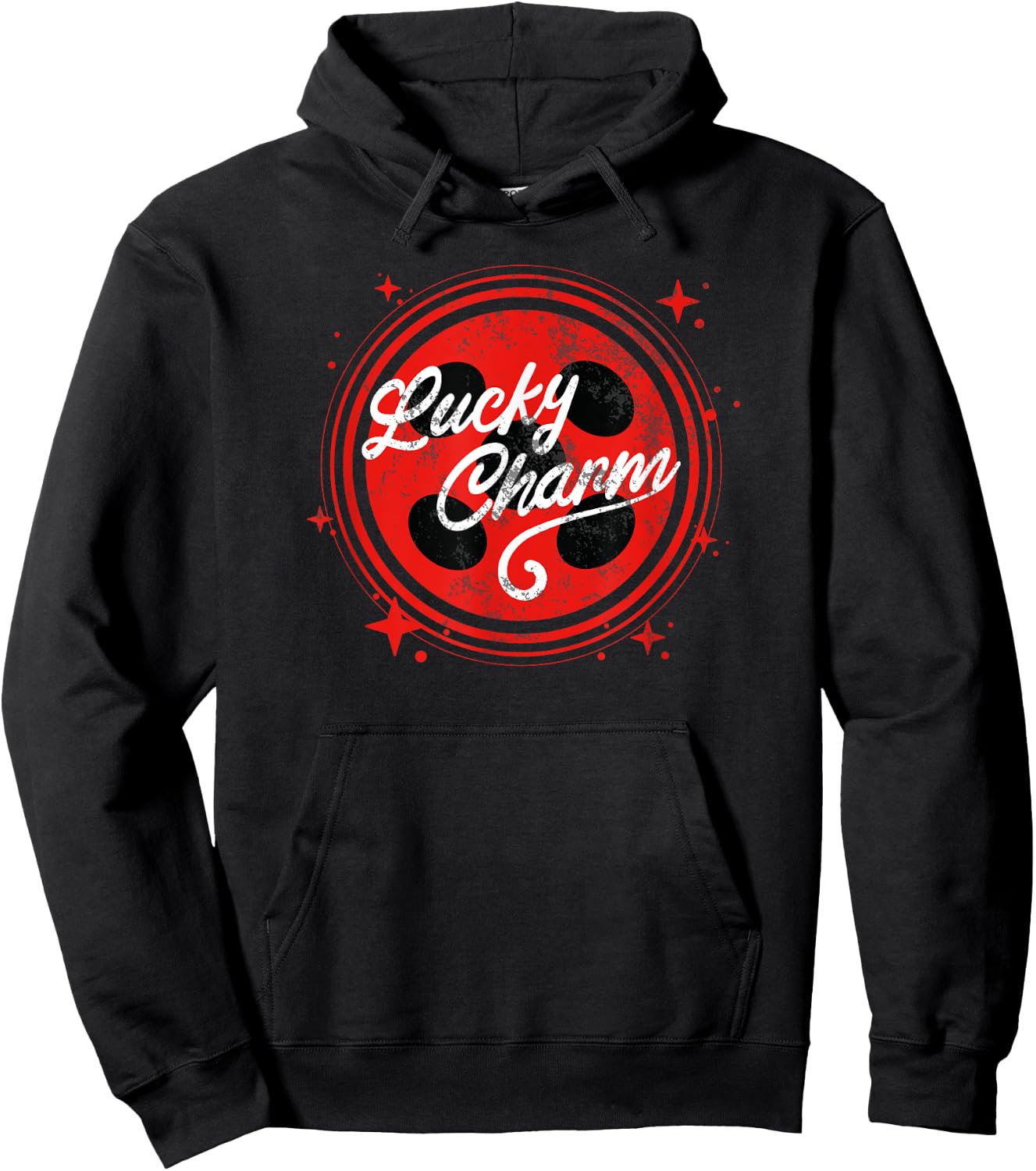 Miraculous Ladybug Vintage Collection Lucky Charm Hoodie - Hoodie | Black