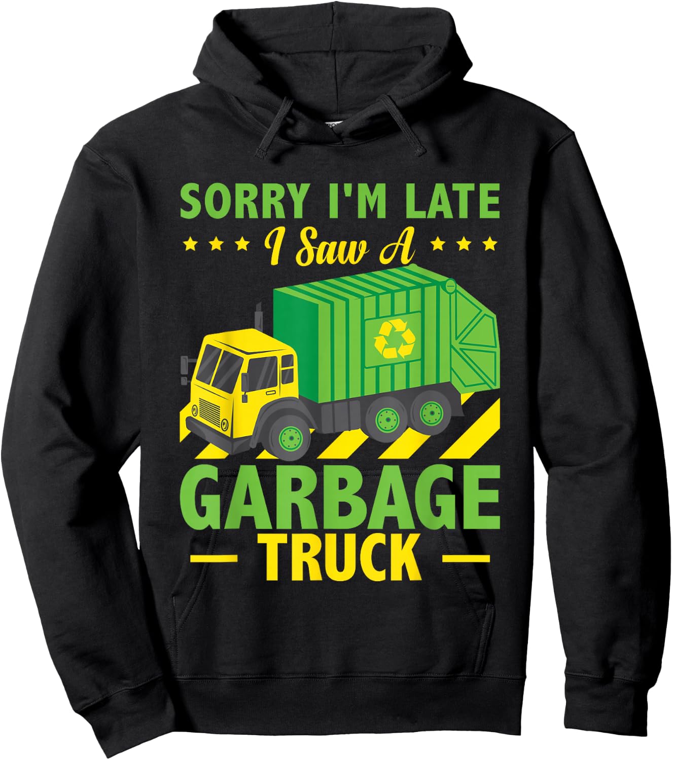 Trash Trucks Recycle Garbage Truck Hoodie - Hoodie | Black