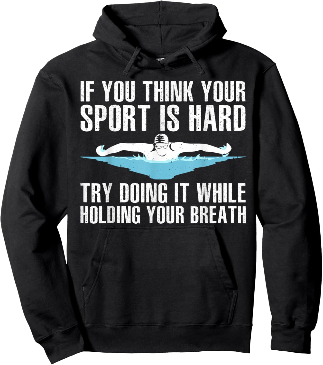 Funny Swimming Art Women Swimmer Swim Coach Training Hoodie - Hoodie | Black