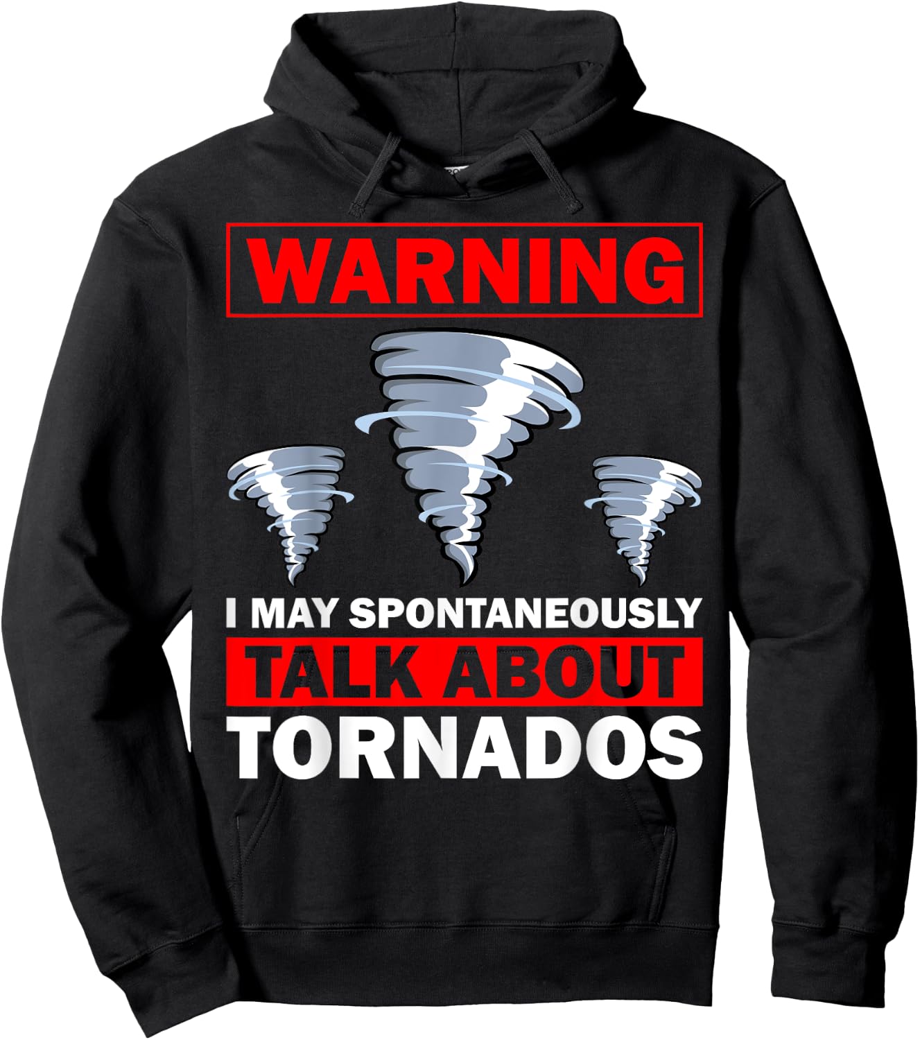 Funny Tornado Designs Women Meteorology Storm Lovers Hoodie - Hoodie | Black