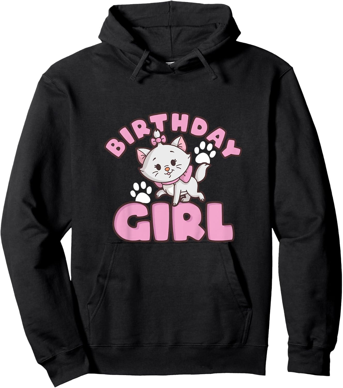 Kids Disney The Aristocats Birthday Girl Cute Marie Logo Youth Hoodie - Hoodie | Black