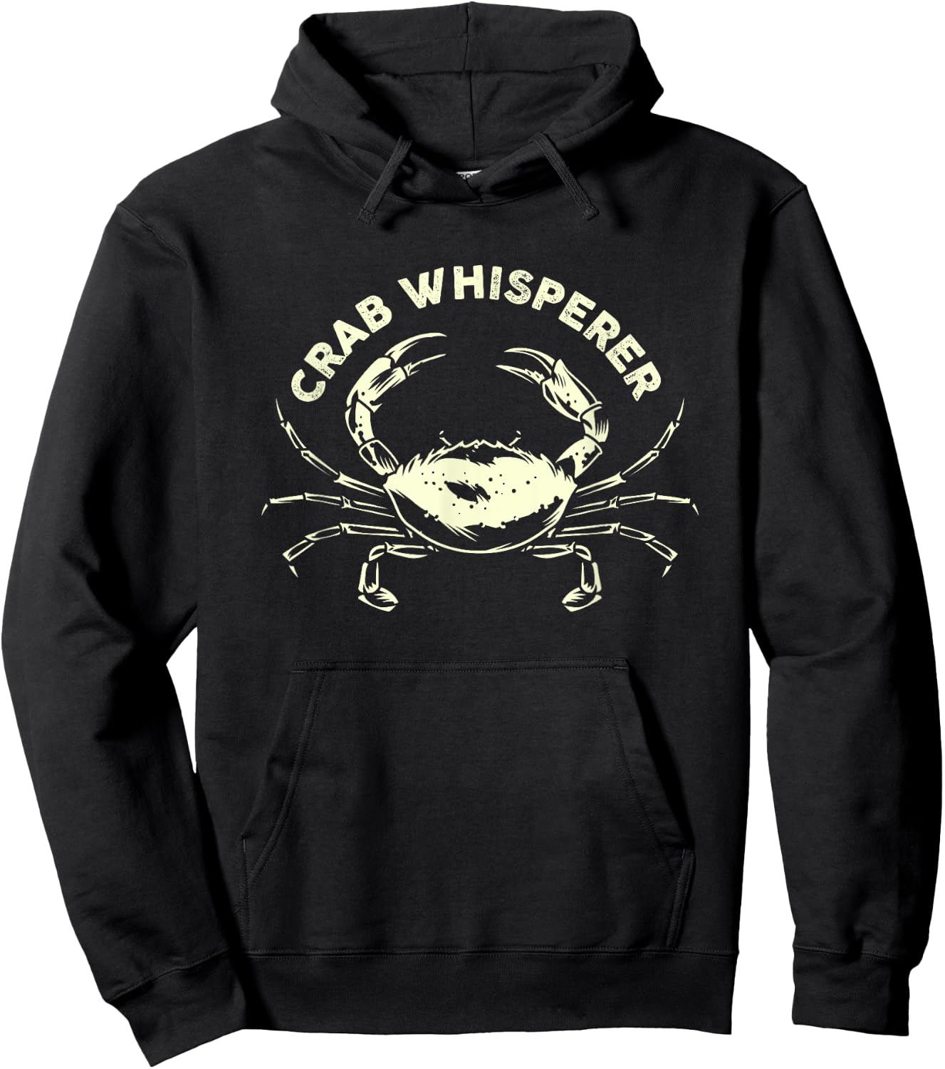 Hunter Crab Whisperer Crabbing Hunting Fishing Ocean Beach Men Women Hoodie - Hoodie | Black