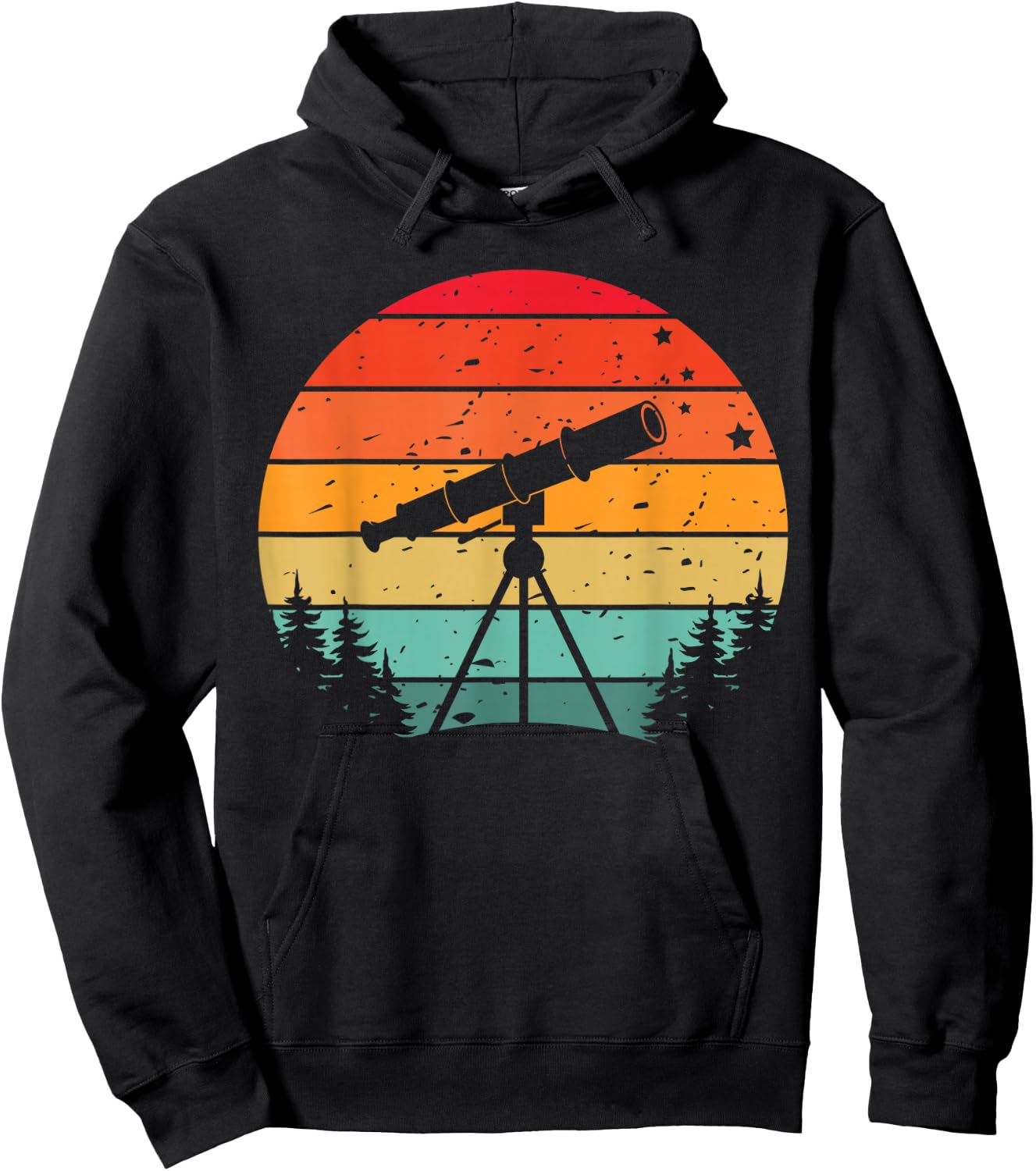 Telescope Astrophotography Telescope Cosmic Photography Hoodie - Hoodie | Black