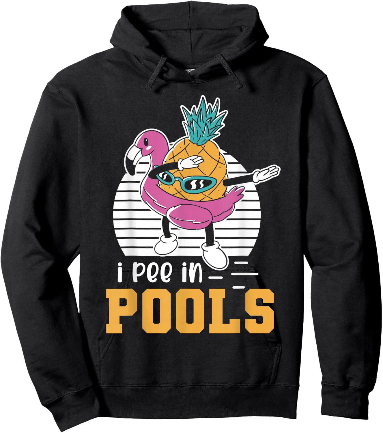 I Pee in Pools Swimming Joke Funny Summer Pool Party Hoodie - Hoodie | Black